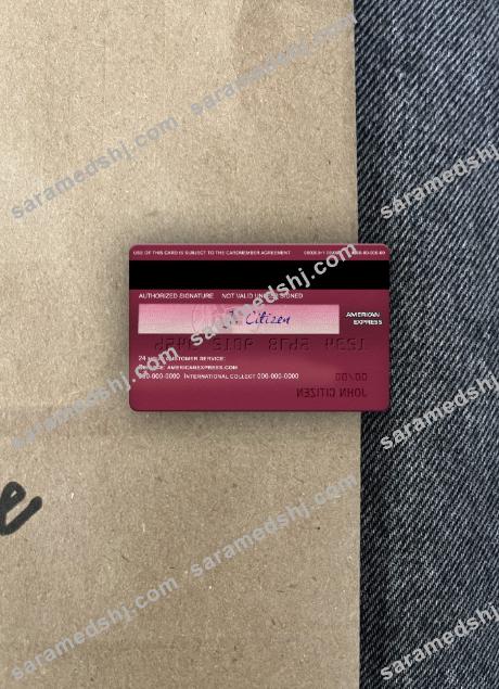 USA BB&T Corp. bank AMEX business plum card photolook back